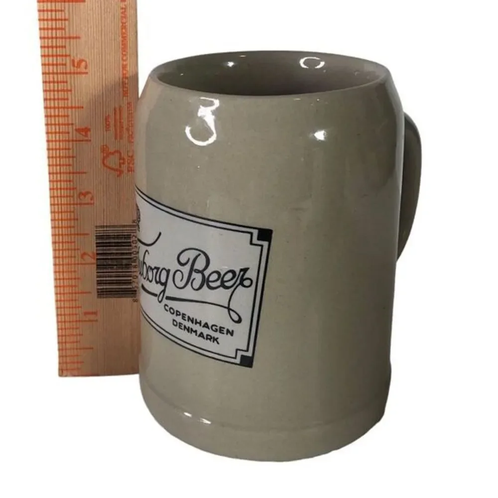 Tuborg Beer Stein 0.5L‎ Gerz West Germany Ceramic Vintage Novelty Mug